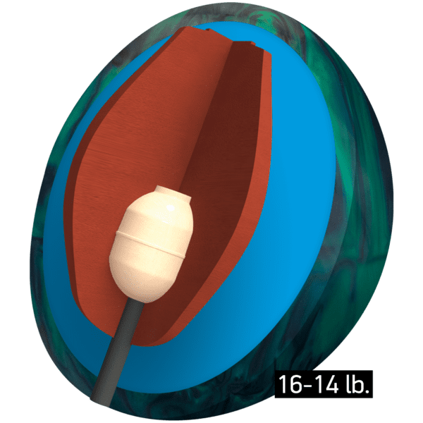 Columbia 300 Piranha PowerCOR Pearl Bowling Ball - Image 3