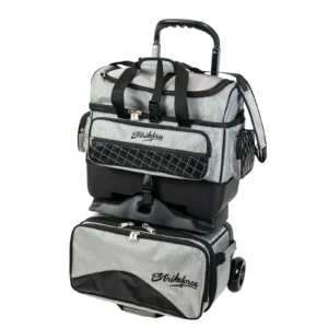 KR Strikeforce Royal Flush 4 Ball Roller Silver Bowling Bag