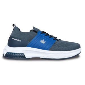 Brunswick Men’s Alpha Max Grey Navy Bowling Shoes