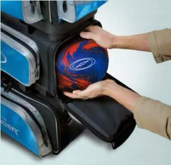 Storm 6 Ball Rolling Thunder Steel Blue Black Bowling Bag - Image 2