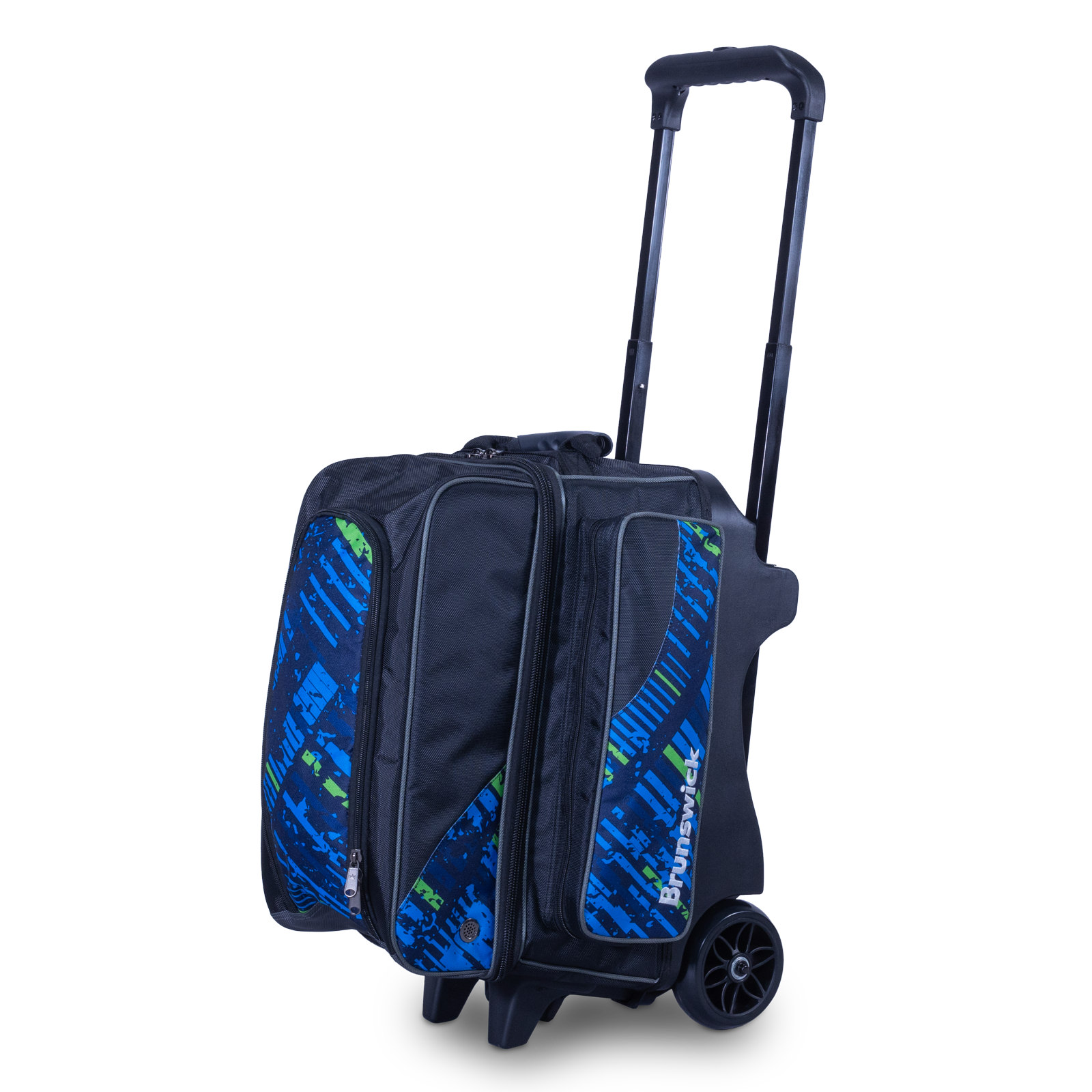 Brunswick Punisher Double 2 Ball Roller Blue Green Bowling Bag