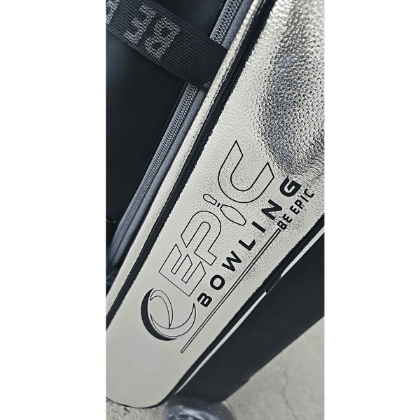 Epic 3 Ball Triple Superior Black Silver Space Foil Bowling Bag - Image 6