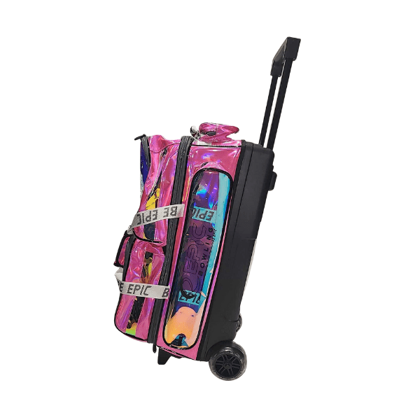 Epic 3 Ball Triple Luminous Hot Pink Holo Bowling Bag - Image 4