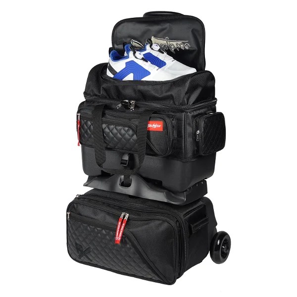 KR Strikeforce Diamond 4 Ball Roller Black Bowling Bag - Image 4