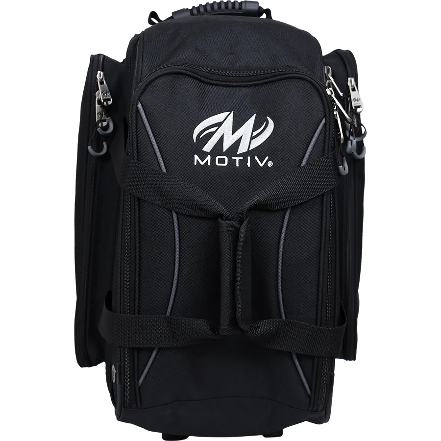 Motiv Velocity 2 Ball Double Roller Covert Black Bowling Bag - Image 2