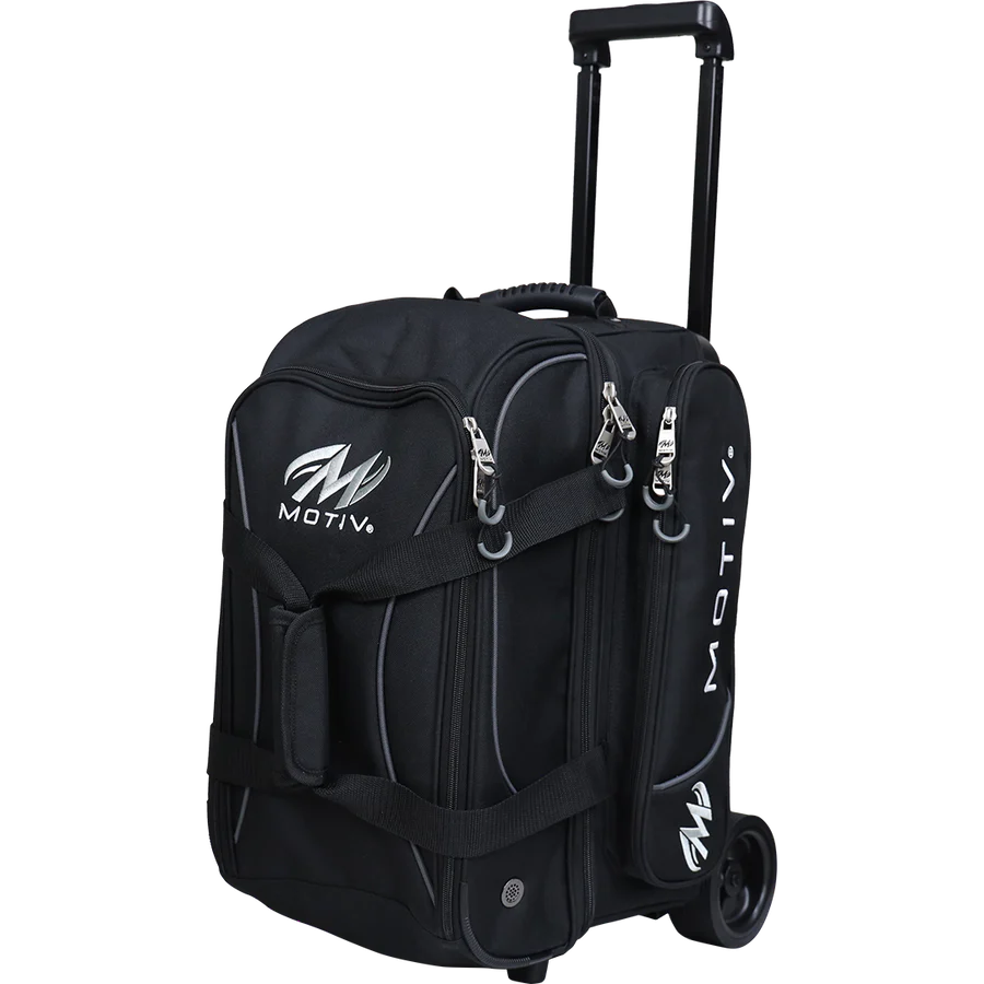 Motiv Velocity 2 Ball Double Roller Covert Black Bowling Bag