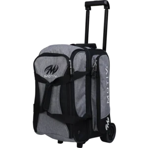 Motiv Velocity 2 Ball Double Roller Heather Gray Bowling Bag