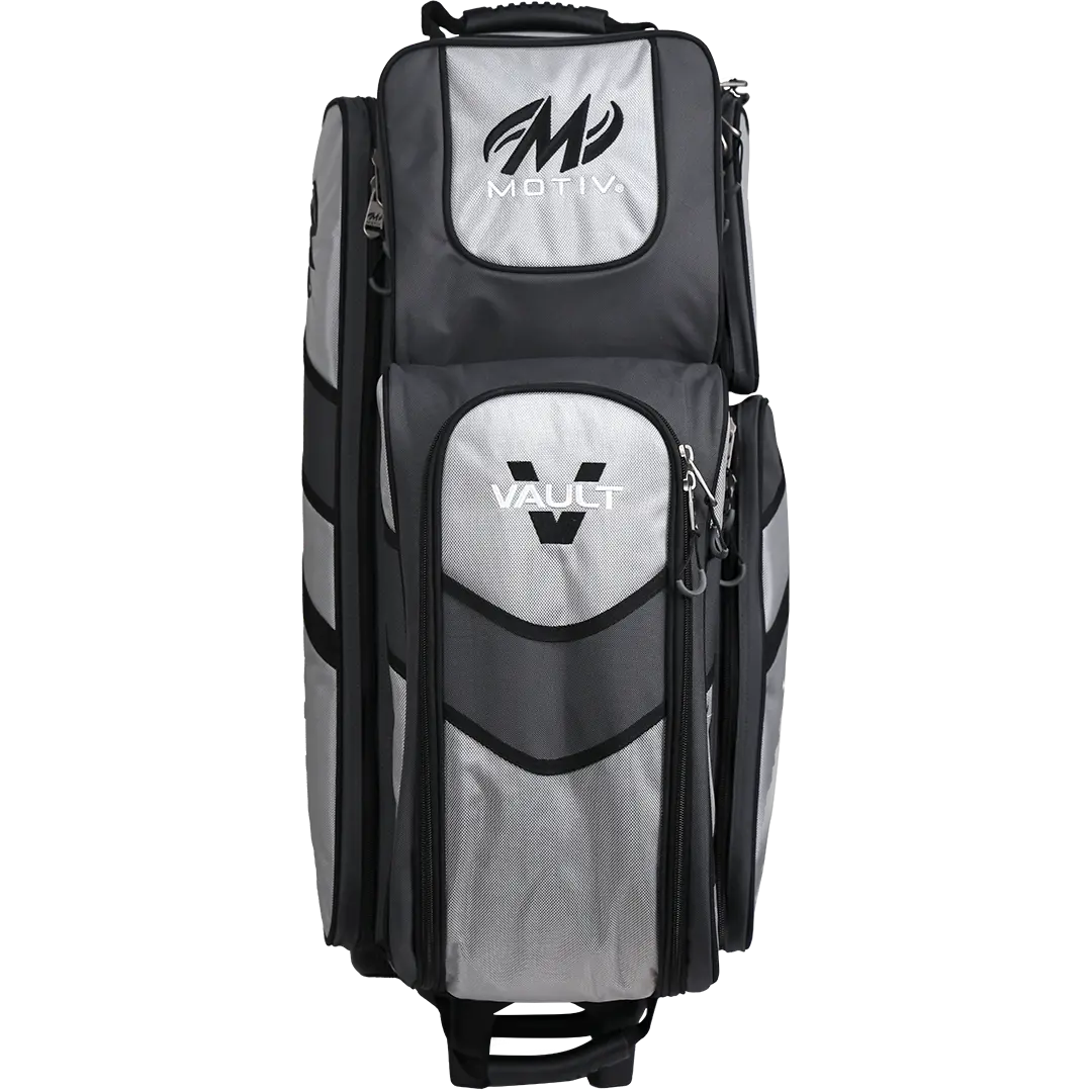 Motiv Vault 3 Ball Triple Roller Silver Bowling Bag - Image 2