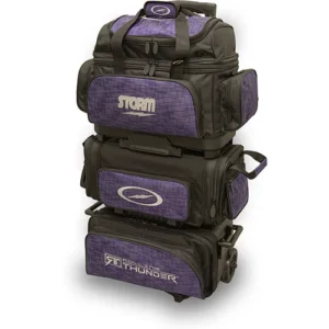 Storm 6 Ball Rolling Thunder Abstract Purple Black Bowling Bag