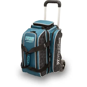 Storm Rolling Thunder 2 Ball Roller Steel Blue Black Bowling Bag