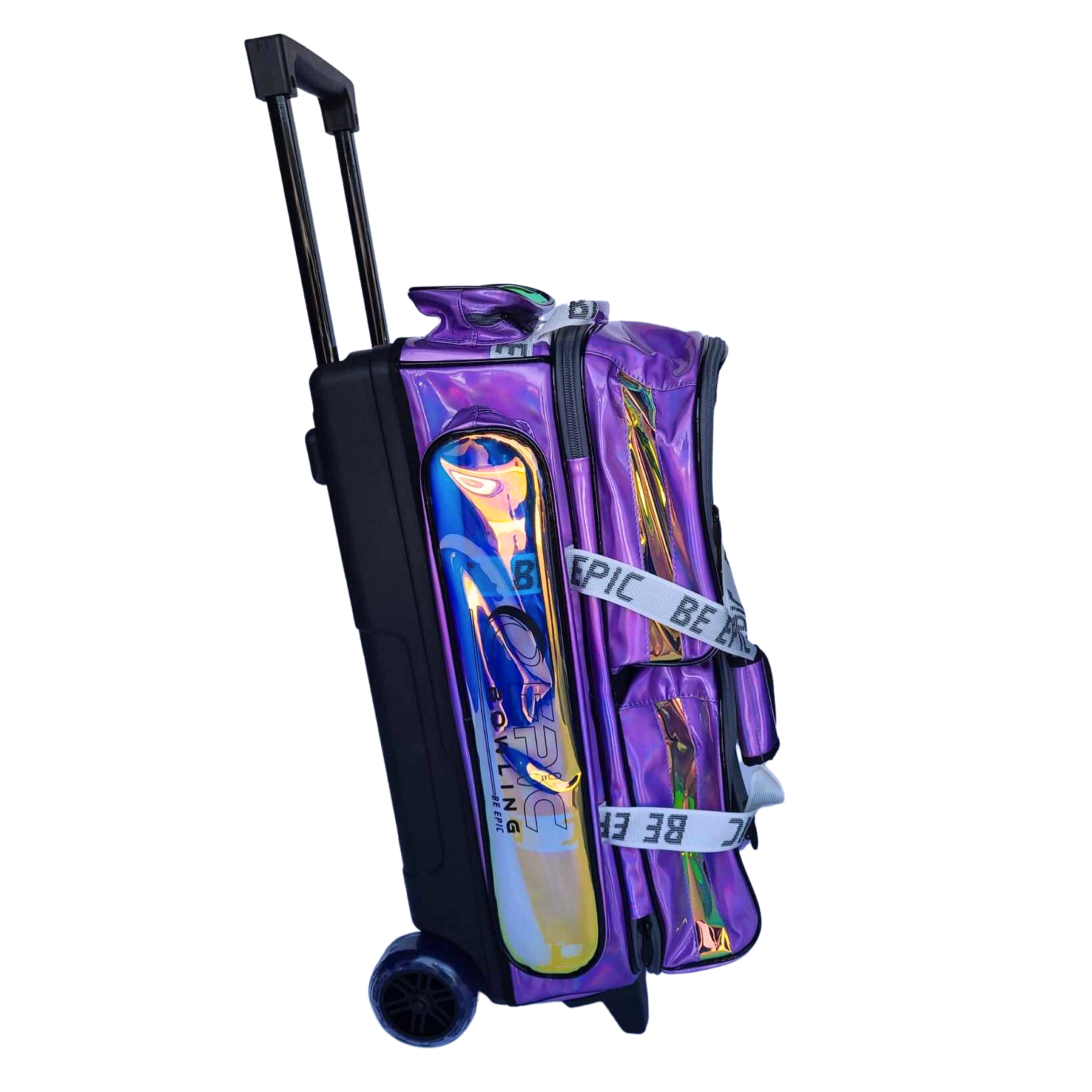 Epic 3 Ball Triple Luminous Violet Holo Bowling Bag - Image 2